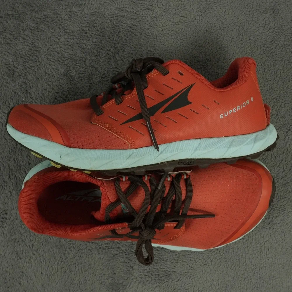 Altra Superior 5 Running Shoes Womens 7 Orange Trail Running Sneaker AL0A5483660